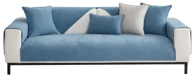 Imagen del producto de Funda para sofá de chenilla suave - Antideslizante y protectora - Ideal para sofás de esquina - Funda universal - 90 x 90 cm - Diseño elegante - Cubre sofá