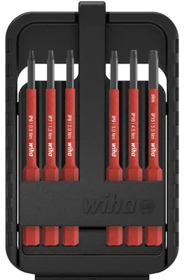Produktbild von Bit-Satz slimBit electric, TORX Plus (rot, 7-teilig)