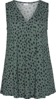 Produktbild von LASCANA Tanktop grün-schwarz bedruckt Größe 40/42