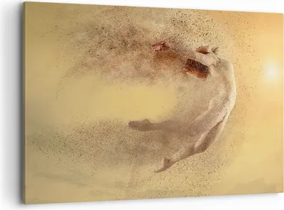 Produktbild von Bild auf Leinwand - Leinwandbild - Frau Abstraktion - 120x80cm - Wand Bild - Wanddeko - Wandbilder - Leinwanddruck - Bilder - Kunstdruck - Wanddekoration - Leinwand bilder - Wandkunst - AA120x80-4061