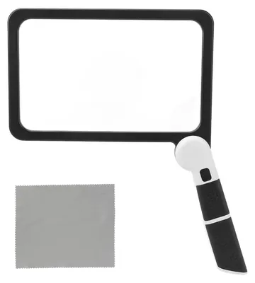Produktbild von Klappbare Handlupe, 48 Lichtchips, 5-fache Vergrößerung, LED-Lese-Schreiblupe