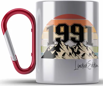 Produktbild von Trendation - 30. Geburtstag Edelstahl Tasse Karabiner Frau Mann Geschenk 30er 30 Mutter Vater Männer Frauen Lustig Geschenke Geschenkidee (Rot)