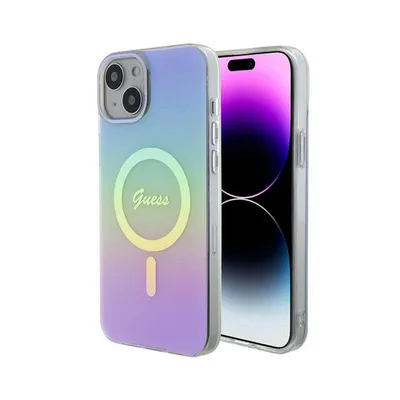 Zdjęcie produktu dla Etui Guess Iml Iridescent Magsafe Do Iphone 15 Plus - Fioletowe