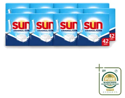 Produktbild von 12 x Sun Original Spülmaschinentabs - Vorratspackung - 12 Stücke