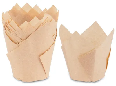 Produktbild von Muffinförmchen Papier Tulpe 150 Stück 50x80mm fettdicht