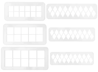 Productafbeelding van Set van 6 Geometrische Uitsteekvormen voor Koekjes en Fondant