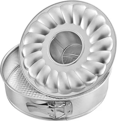 Image de Moule à charnière avec fond plat et creux Ø 26 cm Argent - Zenker 6808 Moule à charnière