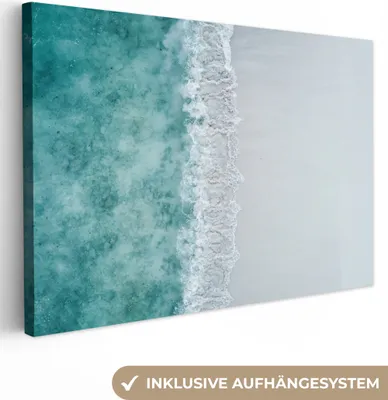 Obrázok produktu pre OneMillionCanvasses® - Plátno - 140x90 cm, Pláž - More - Vlny, nástenné umenie print wall decoration