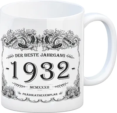 Produktbild von 1932 der beste Jahrgang Kaffeebecher Tasse Kaffeetasse Geburtsjahr Geburtstag