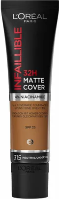 Produktbild von L'Oréal Paris - Infallible 32H Matte Cover Foundation - 315 Sous Ton Neutre