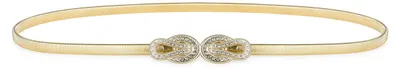 Produktbild von BlackButterfly Kettengürtel Taillenkette Damen, Gold/Kristallseil, S