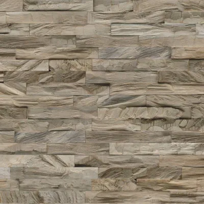 Zdjęcie produktu dla INDO Holz Wandverblender Diamond 100% korzeń tekowy Ancient Grey 1,01 m²