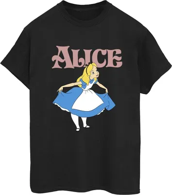 Produktbild von Disney - "Alice In Wonderland Take A Bow" T-Shirt für Damen BI8667 (4XL) (Schwarz)