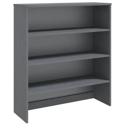 Productafbeelding van Opzetkast HAMAR 90x30x100 cm massief grenenhout donkergrijs