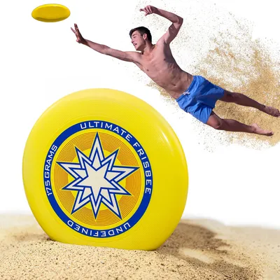 Produktbild von Frisbee Scheibe perfekt für Kinder Erwachsene Hundefrisbee Spielzeug Outdoor Gelbe