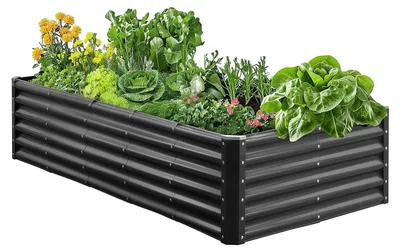 Zdjęcie produktu dla Vevor Podwyższona Grządka Ogrodowa Metalowa 1800X900X430 Mm Solidna