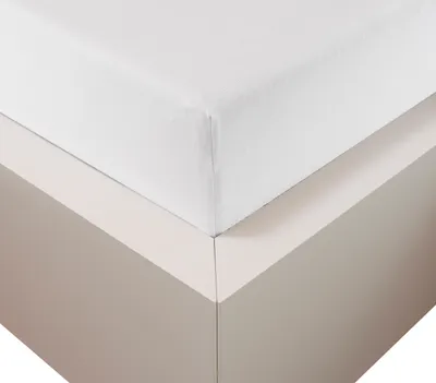 Produktbild von Traumschloss Premium Plus Edel-Jersey Spannbettlaken 140-160 x 200-220 cm weiß 260g/m², 47,5% Mako Baumwolle, 47,5% Lyocell, 5% Elasthan