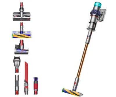 Produktbild von Dyson V15 Detect Extra – Kabelloser Staubsauger mit Laser-Technologie, Bis zu 60 Minuten Laufzeit, Leistungsstarke Saugleistung, Inklusive Multi-Floor