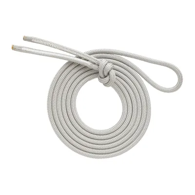 DYNA.MIT Reepschnur 6mm Dyneemakern 22kN von Austri Alpin; grau; in einer Schlaufe gebunden.