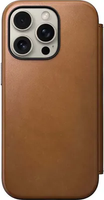 Immagine prodotto di Nomad Modern Leather Folio, English Tan-C - iPhone 16 Pro