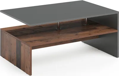 Produktbild von Vicco konferenčný stolík Amato, 90 x 60 cm, antracit/zlatý dub