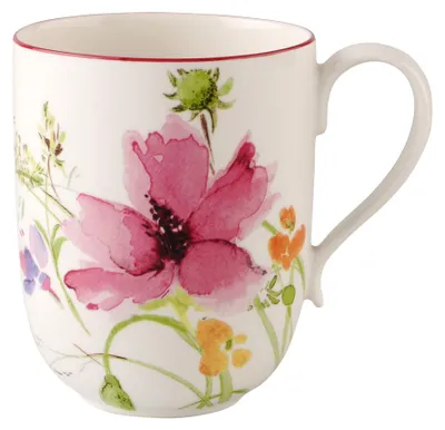 Immagine prodotto di Villeroy & Boch – Tazza Mariefleur Basic per Latte Macchiato, dimensioni 125 x 82 x 111 mm, capacità 370 ml – Porcellana di alta qualità – Art. n. 1041001630 – EAN 4003686179868 – Confezione da 12 pezzi – inclusi 4 cannucce in acciaio inossidabile