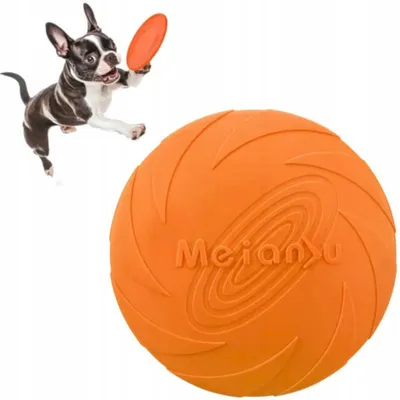 Obrázek produktu pro DKM Frisbee létající talíř pro psy 15 cm oranžový