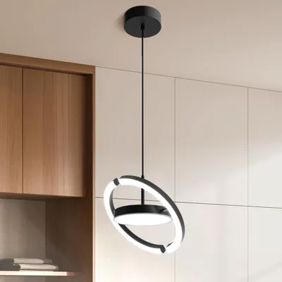 Produktbild von FIMEI Saturnring-Pendelleuchte ,dimmbar, 3000-6000K, Fernbedienung, höhenverstellbar