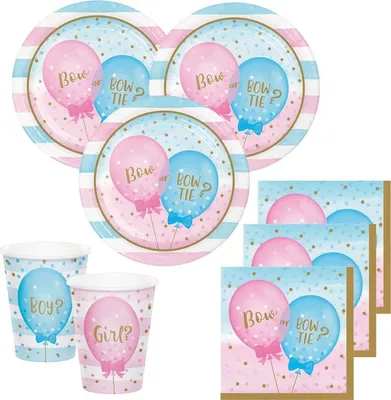Produktbild von 10 Papier Tütchen Babyparty Schleife oder Schlips?
