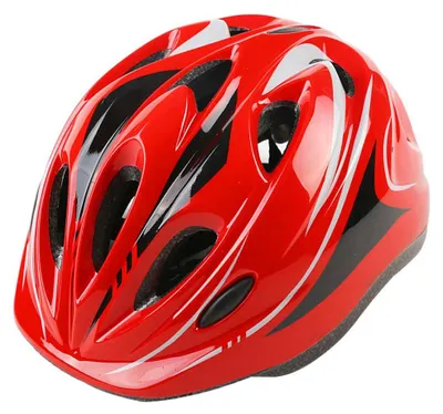 Obrázek produktu pro Dětská helma, nastavitelná, velikost 49-59 cm, červená, vhodná pro kolo a koloběžku