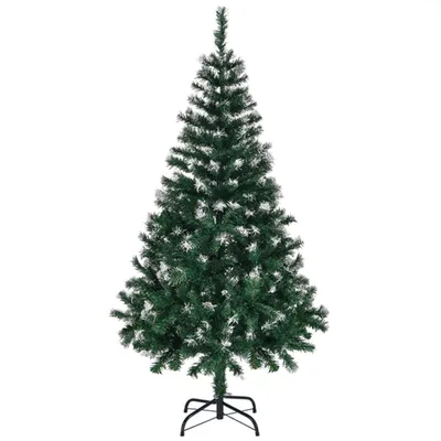 Produktbild von Weihnachtsbaum mit Schnee und 300 Zweigen Künstlichen Weihnachten Tannenbaum 4 FT Grün