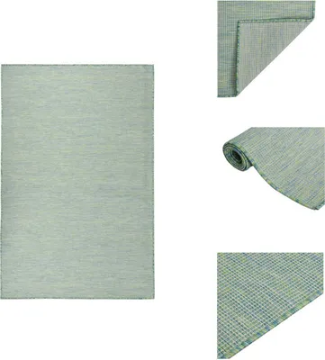 Produktbild von vidaXL Outdoor-Teppich Flachgewebe 100x200 cm Türkis - Teppiche