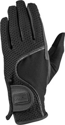 Obrázek produktu pro Dublin - Jezdecké rukavice "Airflow" se vzorem včelí plástve pro muže/dámy unisex, KT-Serino WB2251 (5) (Black)