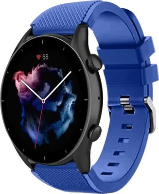 Produktbild von Strap-it Amazfit GTR 3 (Pro) Silikonarmband (Blau)