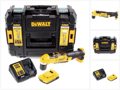 Produktbild von Dewalt DCD 740 D1 Akku Winkelbohrmaschine 18V 33Nm + 1x Akku 2,0Ah + Schnellladegerät + TSTAK