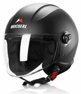 Produktbild von Jethelm mit Doppelvisier, Größe M, schwarz, ECE2206 zugelassen, für Scooter