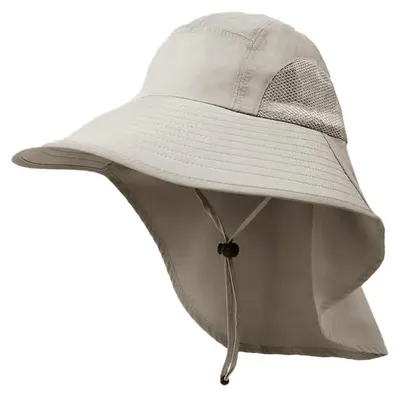 Imagen del producto de Sombrero de pesca con visera desmontable, protección UV UPF 50, talla única, ideal para actividades al aire libre