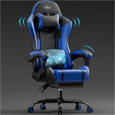 Image de Siège de jeu – Fauteuil de jeu – Chaise de jeu – Siège de bureau – Fauteuil de jeu – Ergonomique – Avec repose-pieds