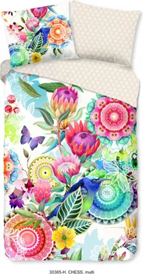 Zdjęcie produktu dla Muller Textiles 30365.99.28, Koc do nakrycia w zestawie, Poszewka na poduszkę dołączona