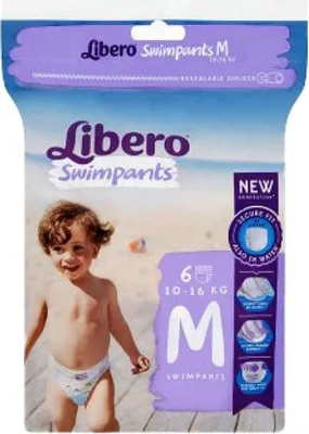 Image de Libero SwimPants Medium - 1 paquet de 6 protections