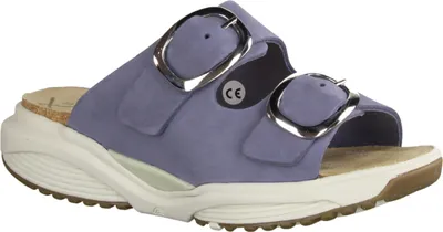Produktbild von Xsensible Mykonos Pantolette, Damen, Leder, Denim, (Blau) bequeme Pantolette - Damenschuhe Pantolette / Zehentrenner, Blau, leder 