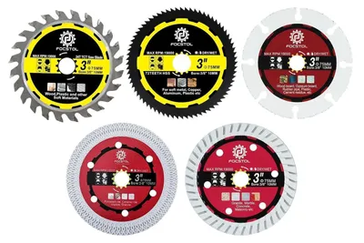 Produktbild von Trennscheiben Set 5 Stück 75mm x 10mm für Fliesen Holz Beton Metall