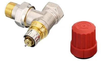 Immagine prodotto di Danfoss Ventilgehäuse RA-N 15 R 1/2, Eck, matt vernickelt, 1 Stk.