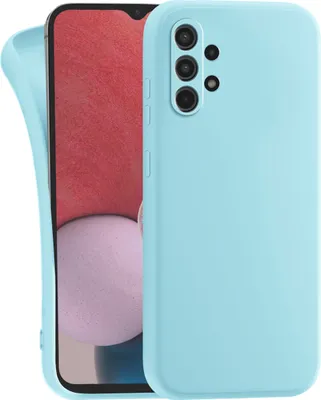 Produktbild von MyGadget Silikon Hülle Kompatibel mit Samsung Galaxy A13 4G - robuste Schutzhülle TPU Case Slim Silikonhülle - Back Cover Kratzfest Handyhülle - Matt Hellblau
