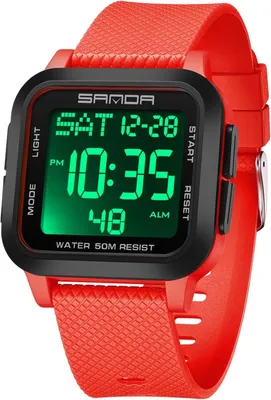 Produktbild von Watch -Digitaluhr, Sport-Militär-Uhren für Herren, multifunktional, wasserdicht, große Zifferblatt, großes Zifferblatt, Outdoor-Silikonuhr für Jungen