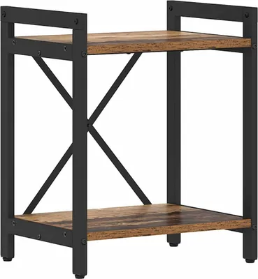 Zdjęcie produktu dla Regał na książki vidaXL z drewna postarzanego, 40 x 30 x 50 cm, materiał drewnopochodny