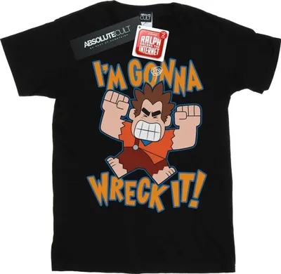 Produktbild von Disney - "Wreck It Ralph I'm Gonna Wreck It" T-Shirt für Damen BI51644 (M) (Schwarz)