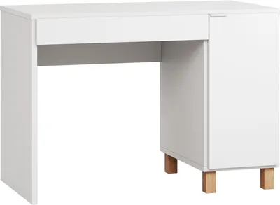 Produktbild von Schreibtisch Invernada 01, Farbe: Weiß - Abmessungen: 78 x 110 x 57 cm (H x B x T)