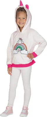 Produktbild von Einhorn Theodor Kostüm Hoodie - Kapuzen Pullover Kindergröße: 140