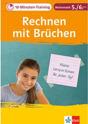 Obrázok produktu pre 10-Minuten-Training Rechnen mit Brüchen. Mathematik 5./6. Klasse